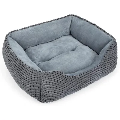 HausPets Panier Chien Chat Lavable Antidérapant Coussin Doux 51x48x15cm