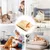 Sac de Couchage Chat Chien Nid Douillet Fermé Plaid Hiver 45x35cm