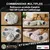 HausPets Tunnel Chat Modulable 12 Attaches Bois + Coussin XXL Rond/S