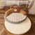 HausPets Lit Rond Chien Chat 52cm Peluche Doux Antidérapant Marron