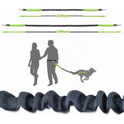 Laisse mains libres ceinture 70 130cm réfléchissante Laisse mains libres ceinture 70 130cm réfléchissante