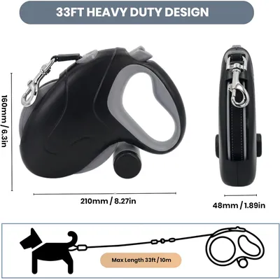 Laisse rétractable 10m 50kg 360° anti emmêlement Laisse rétractable 10m 50kg 360° anti emmêlement
