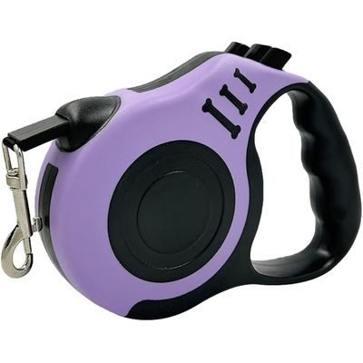Laisse rétractable 5m 15kg violet