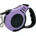Laisse rétractable 5m 15kg violet