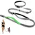 Laisse mains libres 2 5m extensible gris vert Laisse mains libres 2 5m extensible gris vert