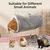 HausPets 2er Set Tunnel Hängematte Meerschweinchen Hamster Plüsch Grau