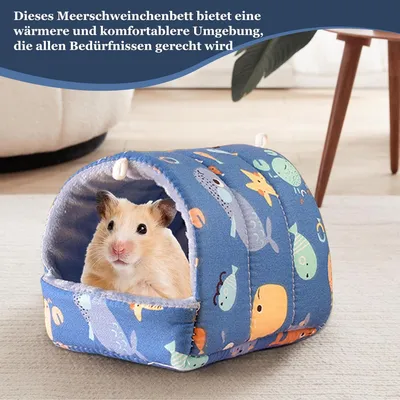 HausPets Lot 2 Lits Cochon Dinde Hamster Coton Doux Lavable Bleu Vert HausPets Lot 2 Lits Cochon Dinde Hamster Coton Doux Lavable Bleu Vert