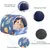 HausPets 2er Set Meerschweinchen Bett Hamster Baumwolle Waschbar Blau