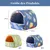HausPets 2er Set Meerschweinchen Bett Hamster Baumwolle Waschbar Blau