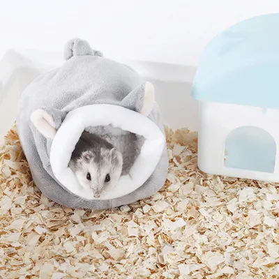 HausPets Nid Coton Chaud Hamster Chinchilla 16x10x9cm Lavable Gris HausPets Nid Coton Chaud Hamster Chinchilla 16x10x9cm Lavable Gris