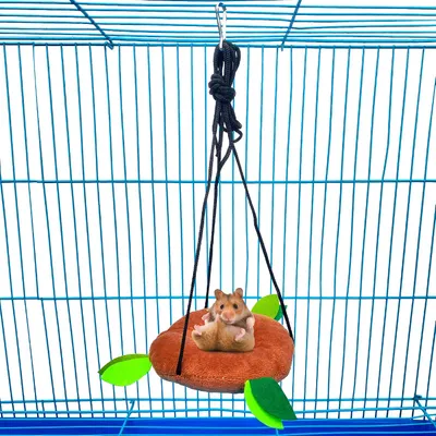 HausPets Juguetes para hámster bosque, 5 piezas, columpio, túnel, cuerda