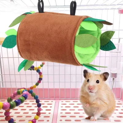 HausPets Wald-Spielzeug Hamster 5-tlg. Hängematte Schaukel Tunnel Seil