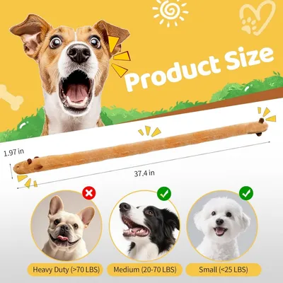 HausPets langes Hundespielzeug Quieker Knister 95cm HausPets langes Hundespielzeug Quieker Knister 95cm