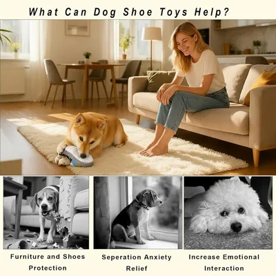 HausPets jouet chaussure couineur clochette bleu chien HausPets jouet chaussure couineur clochette bleu chien
