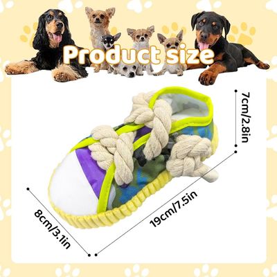 HausPets Juguete perro zapato peluche chirriador premios