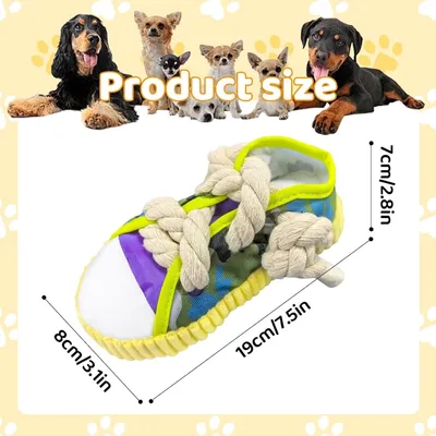 HausPets jouet chien chaussure peluche couineur cache friandise