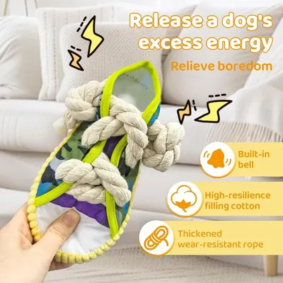 HausPets jouet chien chaussure peluche couineur cache friandise