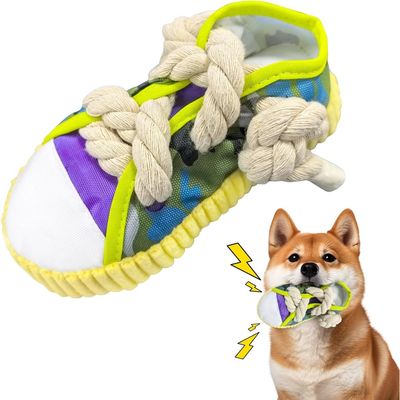 HausPets jouet chien chaussure peluche couineur cache friandise