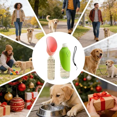 HausPets Gourde Silicone Chat Chien - Portable, Étanche, Voyage HausPets Gourde Silicone Chat Chien - Portable, Étanche, Voyage