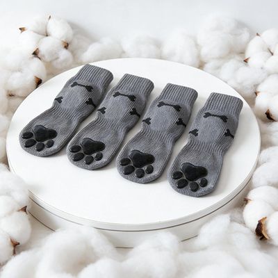 HausPets Calcetines transpirables antideslizantes para perros, 4 unidades