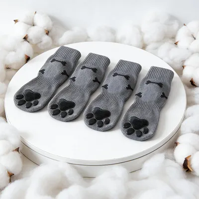 HausPets Calcetines transpirables antideslizantes para perros, 4 unidades