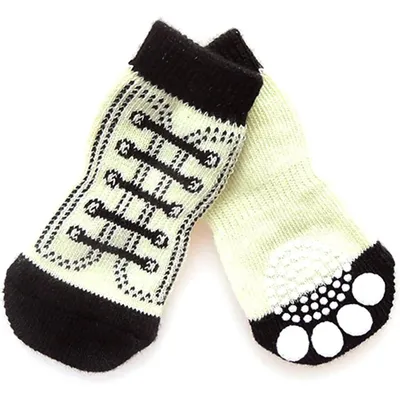 HausPets Chaussettes Chien Chat Antidérapantes Coton Automne Hiver
