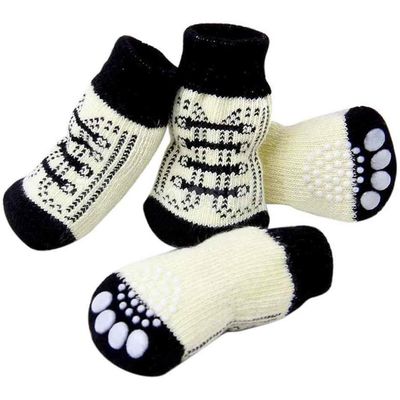 HausPets Chaussettes Chien Chat Antidérapantes Coton Automne Hiver