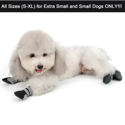 HausPets Botas para perros miniatura, verano, antideslizantes, reflectantes