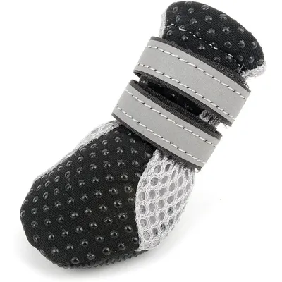 HausPets Botas para perros miniatura, verano, antideslizantes, reflectantes