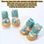HausPets Juego de 4 zapatos de verano para perros suela goma antideslizante