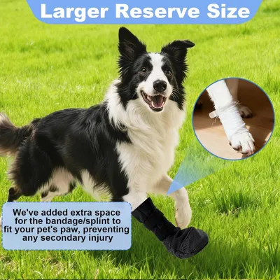 HausPets Botas curativas antideslizantes y antilamido para perros HausPets Botas curativas antideslizantes y antilamido para perros
