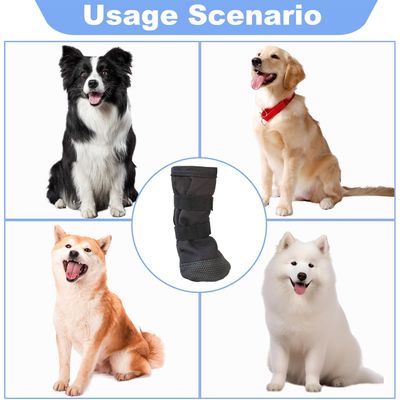 HausPets Botas curativas antideslizantes y antilamido para perros