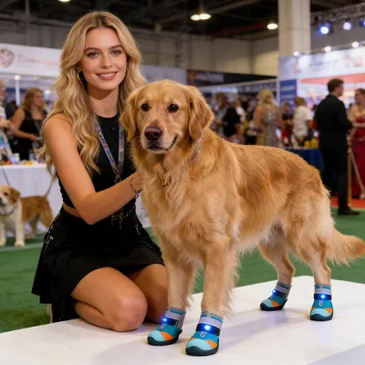 HausPets Zapatos LED ajustables y antideslizantes gatos/cachorros, 5,8 cm