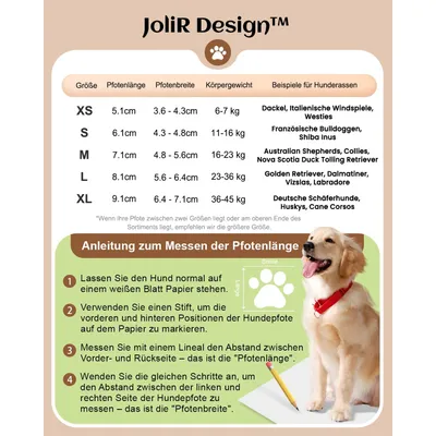 HausPets Botas perros impermeables, antideslizantes, transpirables cálidas