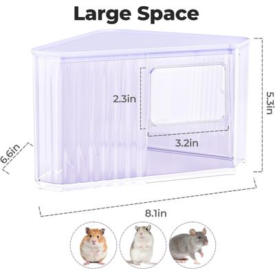 HausPets bac sable hamster haut anti-projections violet