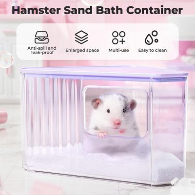 HausPets bac sable hamster haut anti-projections violet