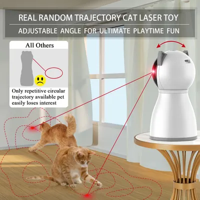 Jouet laser chat trajectoire aléatoire 3 vitesses Jouet laser chat trajectoire aléatoire 3 vitesses