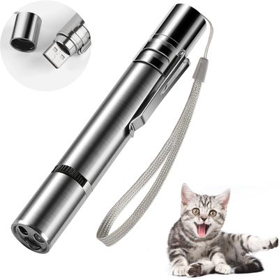 HausPets Jouet Laser Chat Chien USB 3en1 5 Motifs Interactif