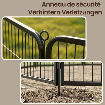 FEANDREA Barrières de sécurité,Enclos pour Chien 8 Panneaux FEANDREA Barrières de sécurité,Enclos pour Chien 8 Panneaux