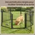 FEANDREA Barrières de sécurité,Enclos pour Chien 8 Panneaux FEANDREA Barrières de sécurité,Enclos pour Chien 8 Panneaux