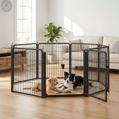 FEANDREA Barrières de sécurité,Enclos pour Chien 8 Panneaux