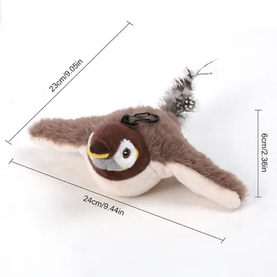 HausPets Vogel Spielzeug Katze wiederaufladbar USB Flügelschlag HausPets Vogel Spielzeug Katze wiederaufladbar USB Flügelschlag