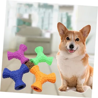 HausPets Jouet Triangle Chien - Caoutchouc Naturel, 3 Trous HausPets Jouet Triangle Chien - Caoutchouc Naturel, 3 Trous