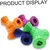 HausPets Jouet Triangle Chien - Caoutchouc Naturel, 3 Trous HausPets Jouet Triangle Chien - Caoutchouc Naturel, 3 Trous