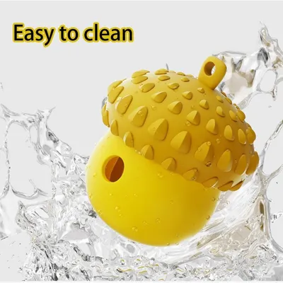 HausPets distributeur friandise gland jaune chien interactif HausPets distributeur friandise gland jaune chien interactif