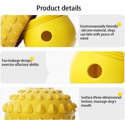 HausPets distributeur friandise gland jaune chien interactif