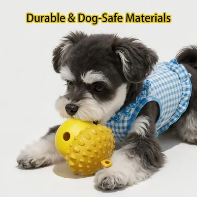 HausPets distributeur friandise gland jaune chien interactif HausPets distributeur friandise gland jaune chien interactif