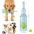 HausPets jouet chien bouteille bleue balle couineur HausPets jouet chien bouteille bleue balle couineur