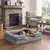 FEANDREA Lits，Lit Déhoussable et Imperméable pour chien