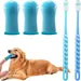 HausPets 5pcs Brosse Dent Chien Chat Silicone 360° Douce Doigtier